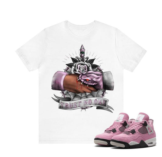 2pac Trust No One Match 4 Orchid Neutral Sneakers Unisex Y2k Graphic Tee T-shirt