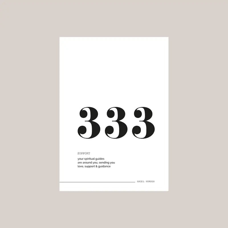 333 Angel Number Print Wall Art, Manifestation Energy Spiritual Poster, Angel Number Poster, Gifts For Women Wall Art, Poster Prints No Frame, Wall Decoration, Wall Art Prints, Gifts For Birthday Landscape Ornaments