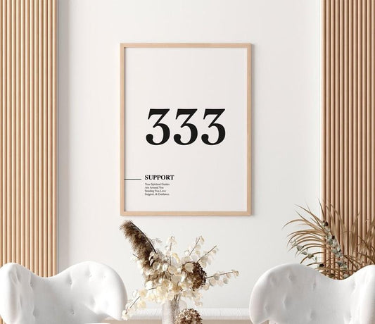 333 Angel Number, Angel Number Print, Trendy Wall Art Print, Alignment, Manifestation Energy Spiritual Poster, Poster Prints No Frame, Gifts For Men Women Wall Decor, Wall Art Home Decor, Wall Art Prints, Gifts For Birthday Room Ornaments