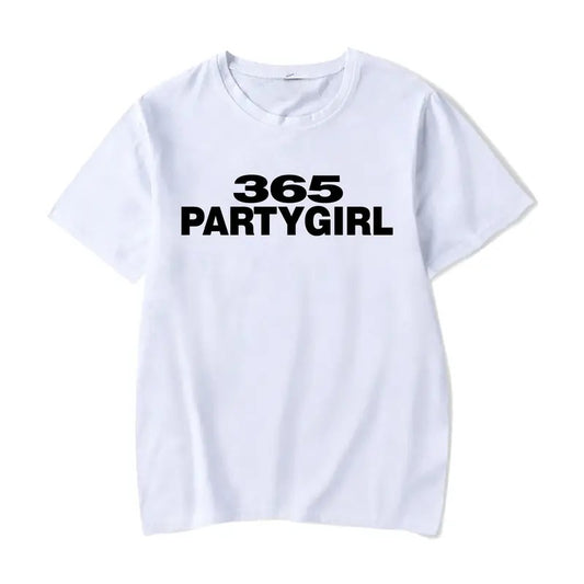 365 Party Girl Brat Album T-Shirt, Charli Hyperpop Y2K Cult Classic Vintage T-shirt, Vintage 90s style top clothing, Unisex graphic Streetwear shirts