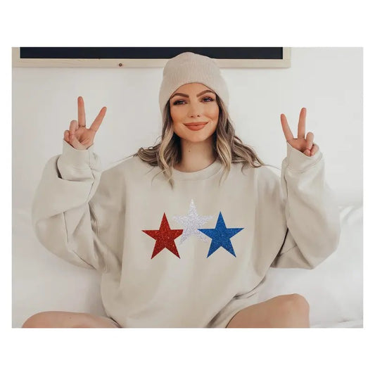 4th Of July Sweatshirt Star Glitter Look 4th Of July Hoodie America Day Shirt Patriotic Shirt 4th Of July Shirtgift For America Lover  sweater and hoodie