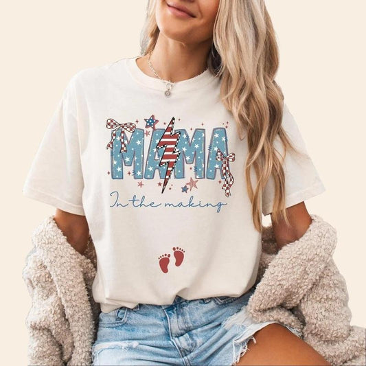 4th of July Pregnancy Announcement shirt, funny Independence day baby Announcement t-shirt, July pregnancy announcement maternity shirt gift