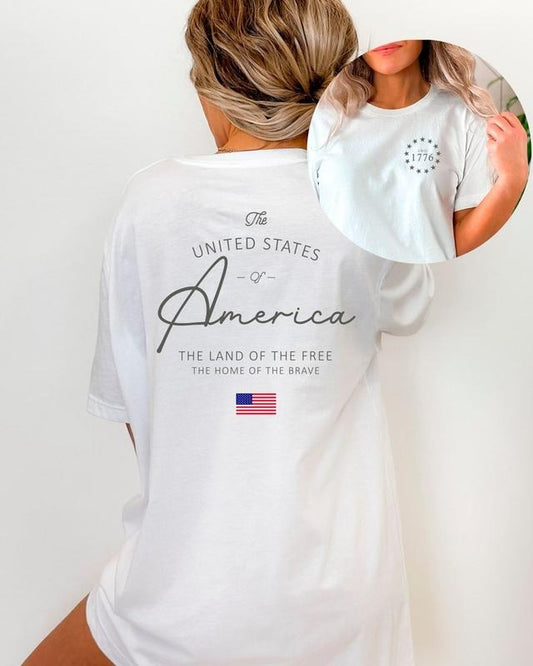 4th of July T-Shirts, USA 1776 Shirt, Patriotic USA T-Shirt, Land of The Free Shirt, United States of America Shirt, 4th of July Hoodie, T-shirt and sweater