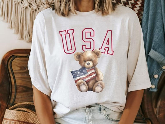 4th of July USA Bear Shirt
