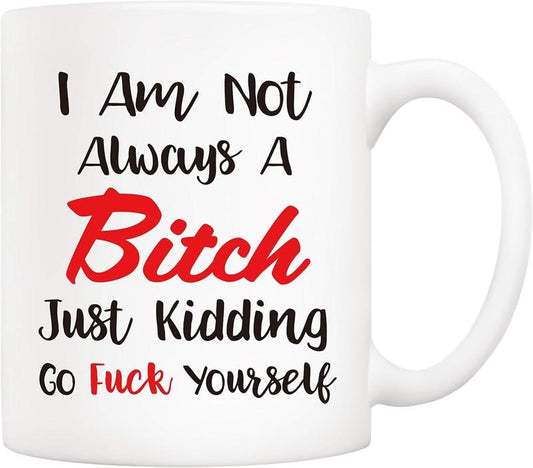 5Aup Christmas Gifts Funny Quote Coffee Mug, Novelty Ceramic Cups, Unique Birthday and Holiday Gifts for Her, Women