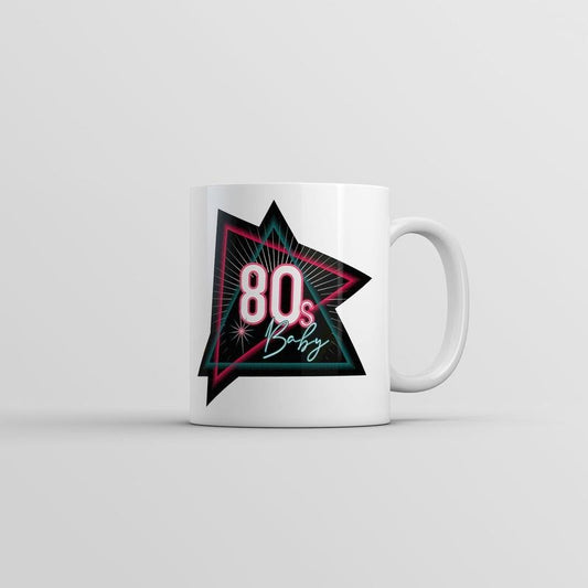 80s Baby Mug Funny Retro Graphic Novelty Coffee Cup-11oz Funny Coffee Mugs Ceramic Printed Drinkware Cup