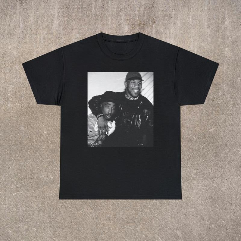 90's Hip Hop T-shirt | Mike Tyson & Tupac | Unisex Classic Fit | Old School Rap Tee Menswear Top