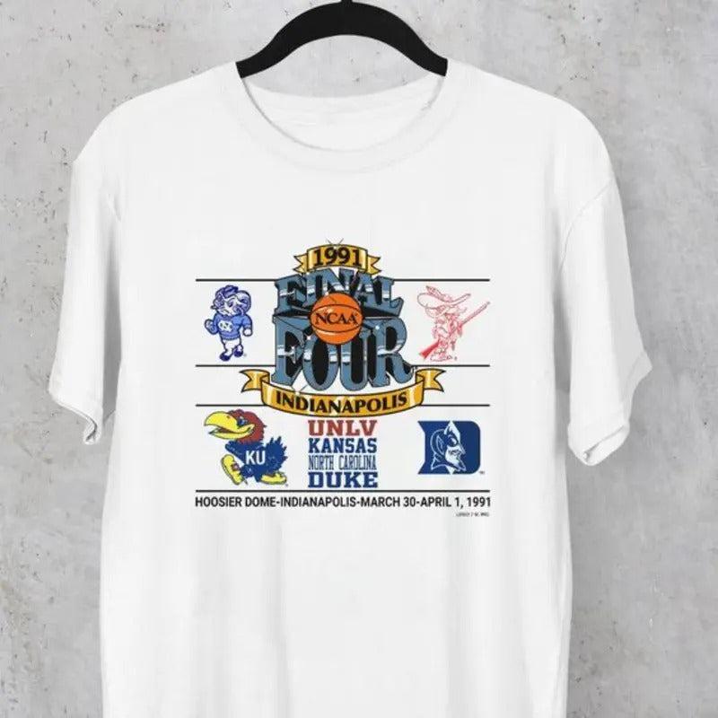 90s 80s Vintage 1991's Final Four Indianapolis T-Shirt