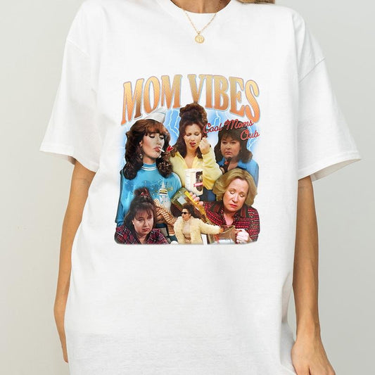 90s Mom Vibes T-Shirt, Funny Cool Mom Shirt, Charcoal Retro Tee, Cool Moms Club Sweatshirt Hoodie, Mother's Day Gift, Trendy Mom Life Top women