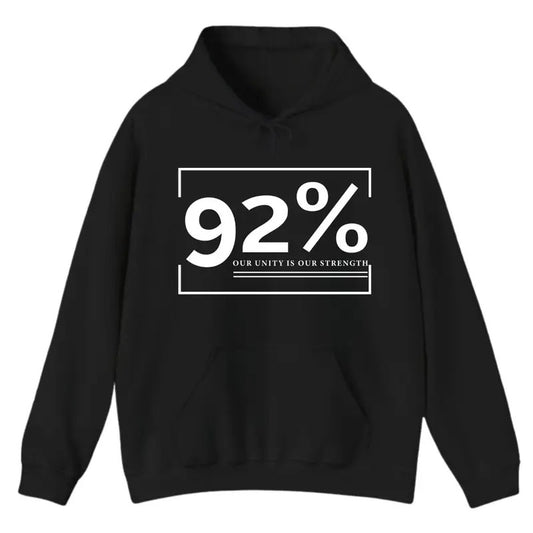 92 Percent Black Women Shirt, Out Unity Is Our Strength, 92% Movement Tshirt - Hoodie, Unisex Womenswear Casual Tops Comfort