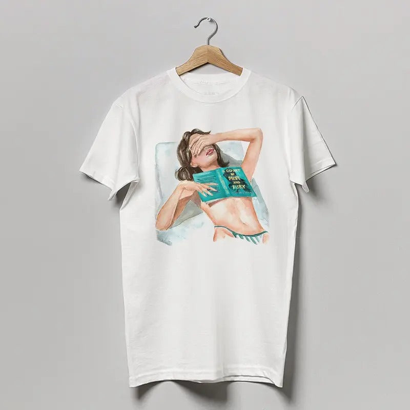 A Court of Mist and Fury by Sarah J. Maas book t shirt | Super soft cotton bookish t-shirt Shortsleeve