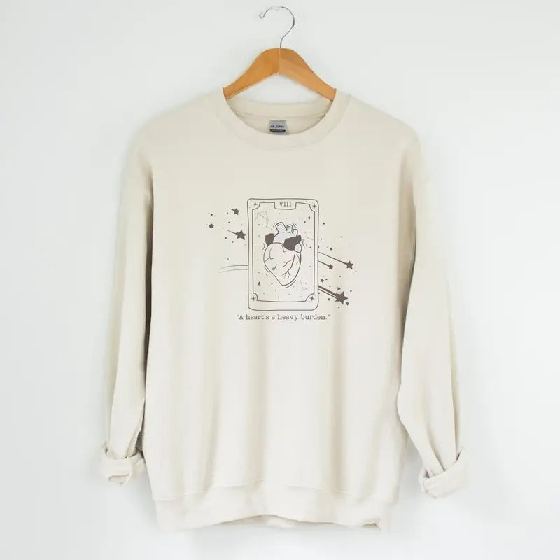 A Heart's A Heavy Burden Sweatshirt, T-Shirt,A Heart's A Heavy Burden Tshirt, Howls Moving Castle Shirt, Howl and Sophie, Calcifer, Studio Ghibli, Anime Hoodie, No Textstyle{n002}2