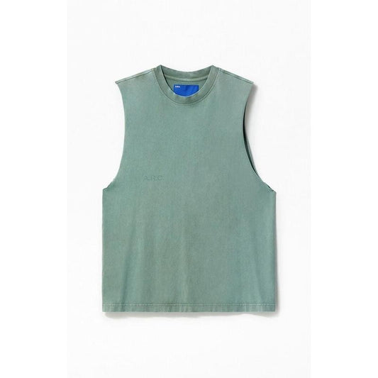 A.R.C. Men's Seafoam Vintage Wash Cut Off Muscle T-Shirt