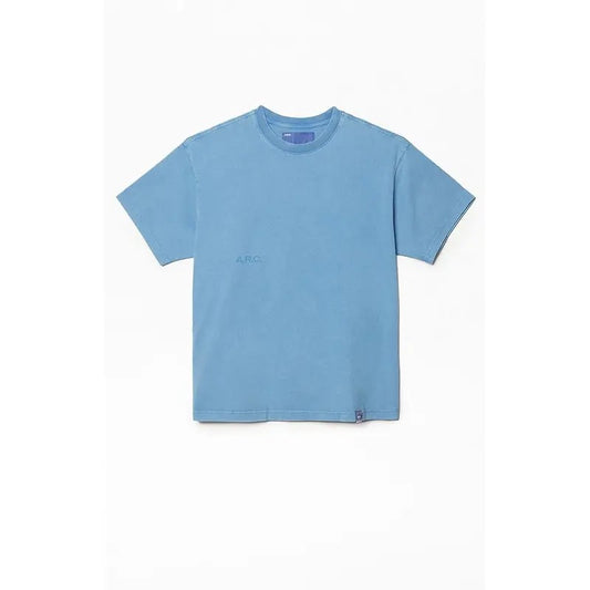 A.R.C. Men's Blue Vintage Wash Heavyweight Cropped Boxy T-Shirt