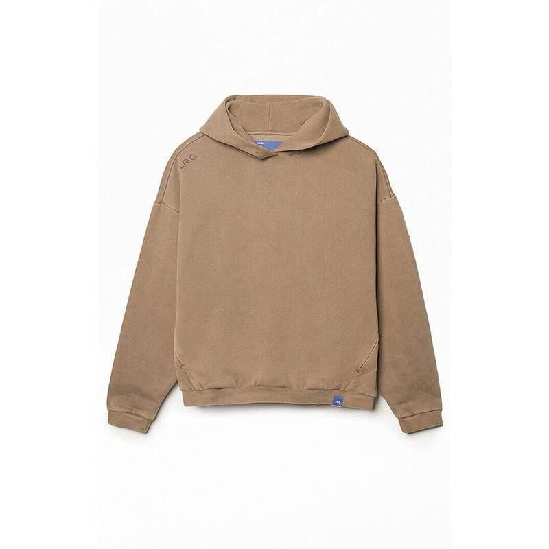 A.R.C. Men's Brown Vintage Wash Heavyweight Fleece Hoodie