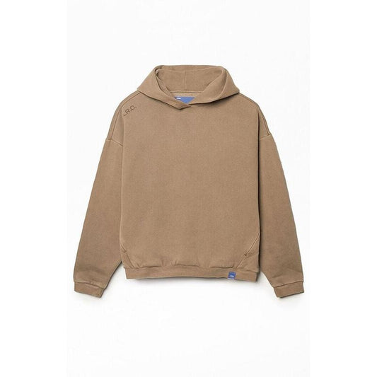 A.R.C. Men's Brown Vintage Wash Heavyweight Fleece Hoodie