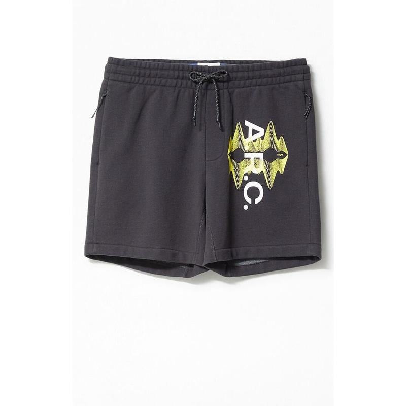 A.R.C. Men's Black Vintage Wash Heavyweight Fleece Sweat Shorts