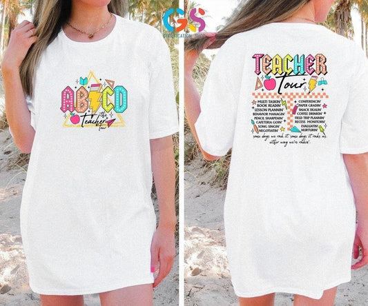 ABCD The Teacher Tour T Shirt, Teacher Tour Shirt, Last Day of School, Funny Teacher Shirt, Teacher Summer Shirt, Teacher Appreciation Gifts  T-shirt, sweater and Hoodie
