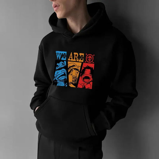 ACE Luffy Sabo One Piece Unisex Hoodie, One Piece apparel, one piece hoodie,graphic hoodies,anime clothes,men's vintage tees,anime clothing for men,anime shirts,hoodies for men,anime sweatshirt, onepice shirt Sweatshirt, Hoodie, Comfort Colors