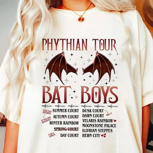 ACOTAR Merch Fan Shirt, The Bat Boys Prythian Tour for Shirt, The Night Court Illyrians, Rhysand SJM Inspired Shirts