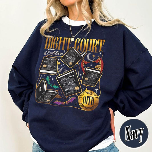 ACOTAR the Night Court 10th Anniversary Edition Sweatshirt, the Bat Boys Sweatshirt, Velaris City of Starlight Sweatshirt, SJM Outfit, Gift for Book Lover