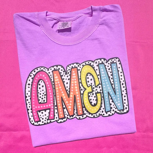 AMEN Neon Spotted Comfort Colors T-Shirt