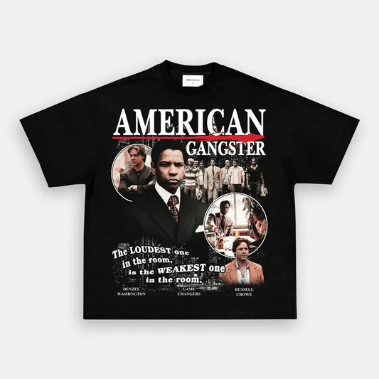 AMERICAN GANGSTER TEE Trending Movie T shirt Vintage 90s T-shirt gift for Movie fans gift for him gift for her unisex T-shirt Urbanwear Shirt Casual Fabric