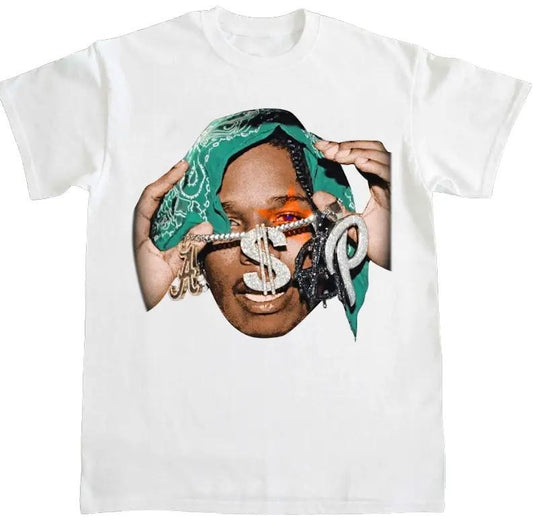 ASAP Rocky T-Shirt  "Star" Tee Classic Cotton