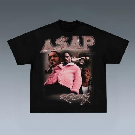 ASAP TEE, Prints Vintage T-Shirt, Rapper Shirt, Hip Hop Shirt, Rap Music Shirt, R&B Shirt, Pop Shirt, Graphic Tee Shirt, Unisex T-Shirt, Gift For Him, Crewneck Short Sleeve Shirt, Shirt Trending Top Menswear Underwear Streetwear