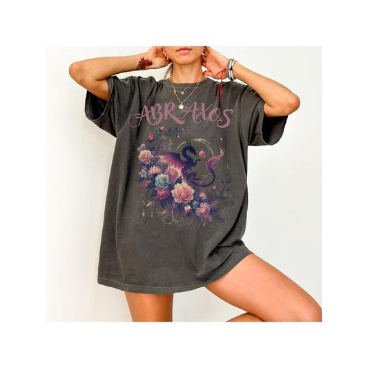 Abraxos Flower Shirt,Throne Of Glass,Fantasy Book Lover Shirt,Bookish Gift,Fourth Wing Merch,Sarah J Maas ,Acotar Merch,Literature Shirt