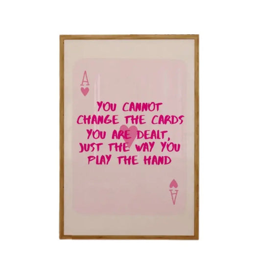 Ace Positive Saying Typography Wall Art, Motivational, Famous Quote Art, Dorm Room Decor, Ace Card, Gifts For Girls Wall Decor, Poster Prints No Frame, Wall Art Home Decor, Abstract Wall Art, Gifts For Birthday Landscape Photo