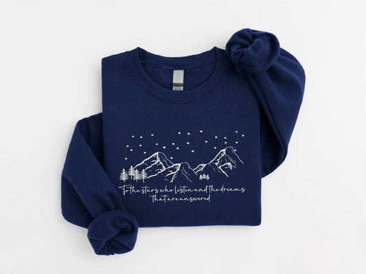 Acotar Night Court Sweatshirt, SJM Hoodie, City of Starlight Shirt, ACOTAR Sweatshirt, Acotar Mountain Shirt, Velaris Sweatshirt