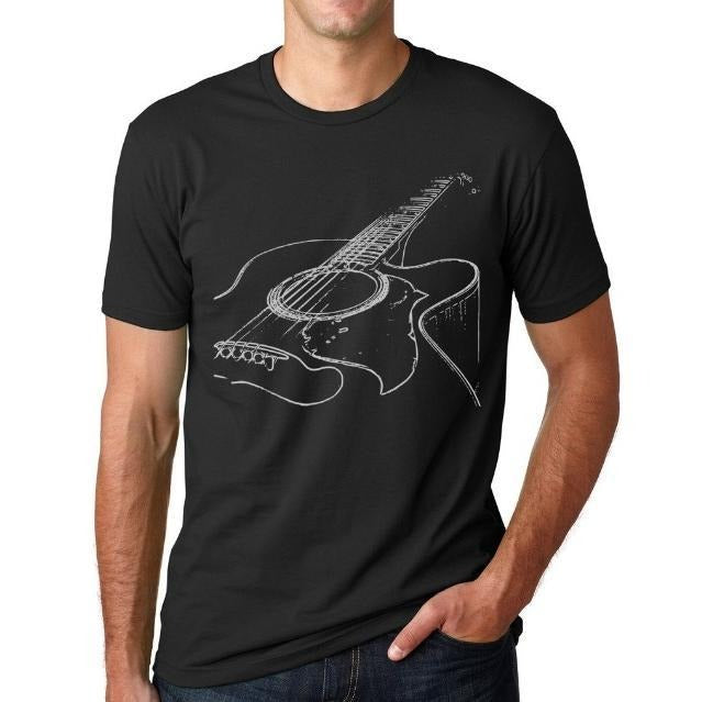 Acoustic Guitar T Shirt, Musicians Shirts, Guitarist shirts, Music Tees, guitar player shirts music lover shits musician gifts gifts for men made in usa