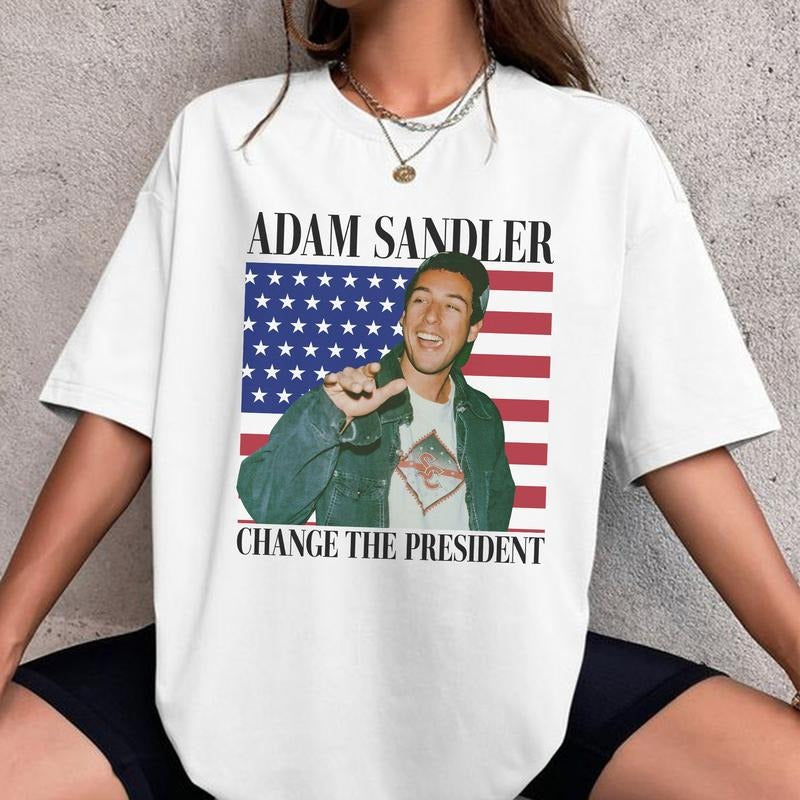 Ad4m Sandl4r Chance The President Shirt, Ad4m Sandl4r Shirt, Ad4m Sandl4r Sweatshirt Hoodie, Fan Gifts, Retro Comfort Colors Graphic Shirt Menswear Sweaters