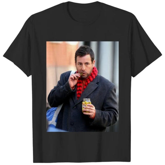 Adam Sandler and his Pickles Graphic T-Shirt, Adam Sandler Funny Tshirt, adam sandler tee, Adam Sandler T shirt Womenswear Tops Underwear Lady Streetwear Summer Comfort Casual