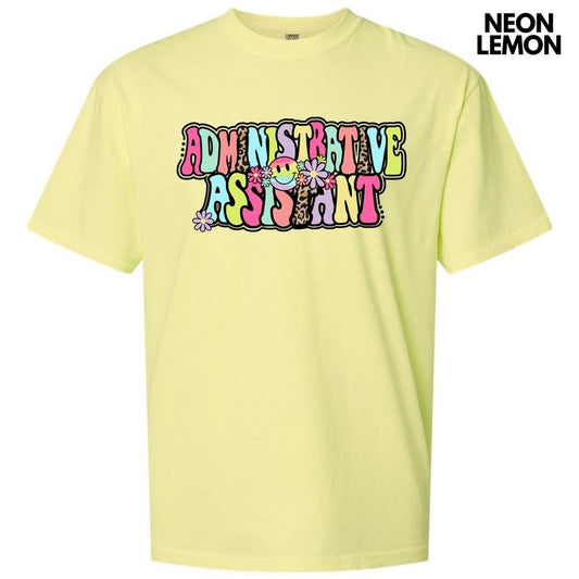 Administrative Assistant Groovy Comfort Colors T-Shirt 'NLB'