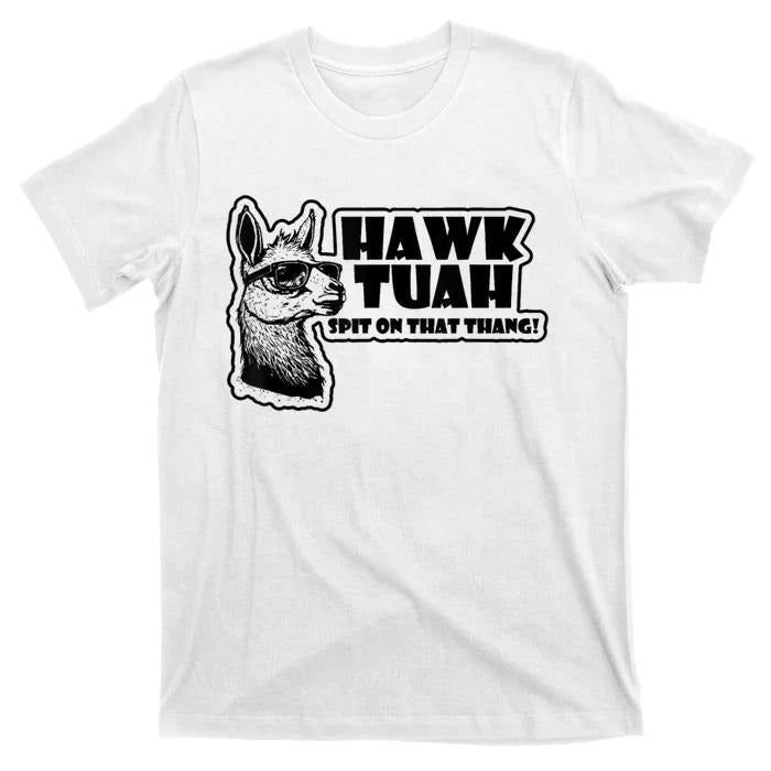 Adult Humor Shirts, Llama Hawk Tuah 24 Spit On That Thang T-Shirt - Classic Fit Casual Cotton