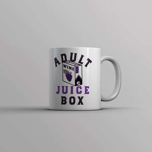 Adult Juice Box Mug Funny Wine Drinking Coffee Cup-11oz Funny Coffee Mugs Ceramic Printed Drinkware Cup