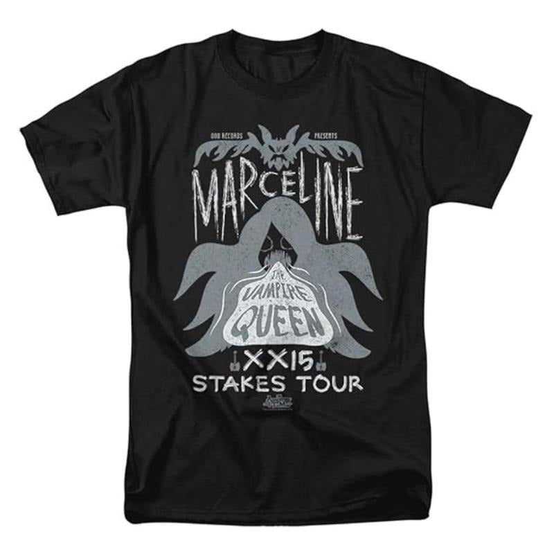 Adventure Time Marceline Concert T Shirt Mens Licensed Merchandise, Vintage Graphic Tee, Unisex Crewneck Cotton Short Slevee Printed Streetwear Tshirt