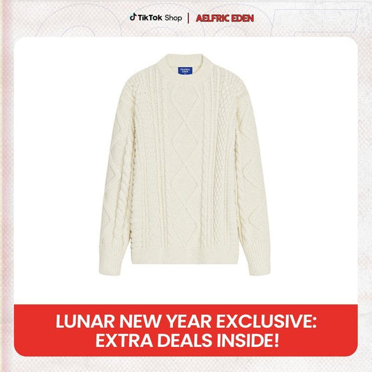 Aelfric Eden Retro 90s Knit Sweater - Classic Design with Round Sleeves and Comfortable Fit