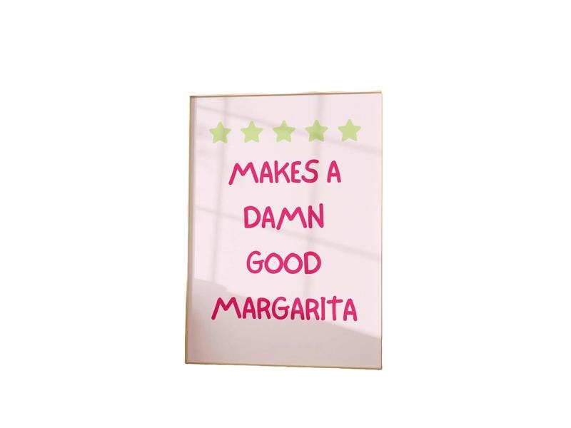 Aesthetic Kitchen Decor, Cute Cooking Tequila Kitchen Wall Art Print, Minimalist Margarita, Retro Cocktail Bar Car Art Print, Gifts For Her Art Prints, Poster Prints No Frame, Wall Hanging Decor, Big Wall Art, Gifts For Birthday Christmas Xmas