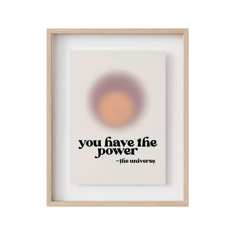 Affirmation Wall Art, Manifest Poster, Manifestation Art Print, Retro Print, Trendy Decor, Gradient Art Print, Poster Prints No Frame, Wall Art Home Decor, Large Wall Art, Gifts For Birthday