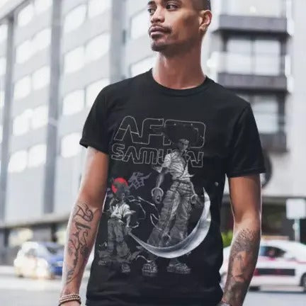 Afro Samurai Unisex T-Shirt Afro Samurai Japanese Ninja Anime Manga All Size