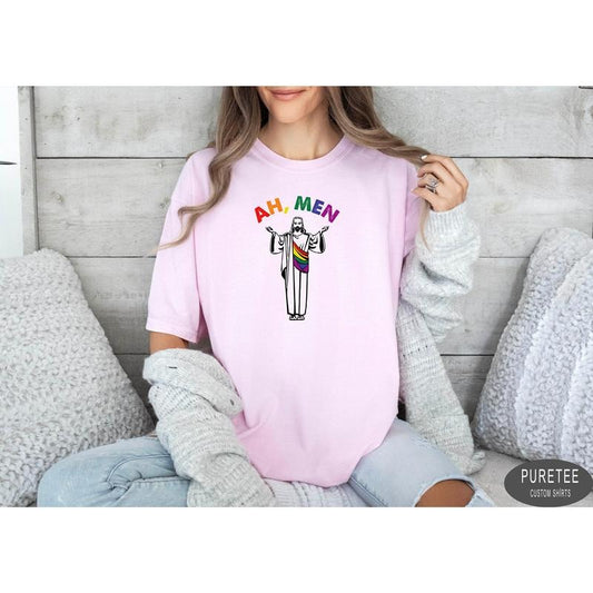 Ah Men Pride T Shirt Hoodie Sweater Equal Rights Pride Shirt LGBT Shirt Social Justice Human Rights Anti Racism LGBTQ+ Shirt