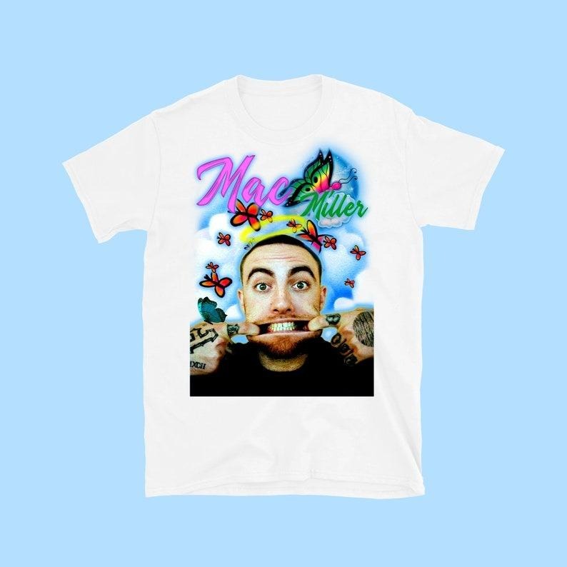 Mac Miller Retro Graffiti/Airbrush T-Shirt