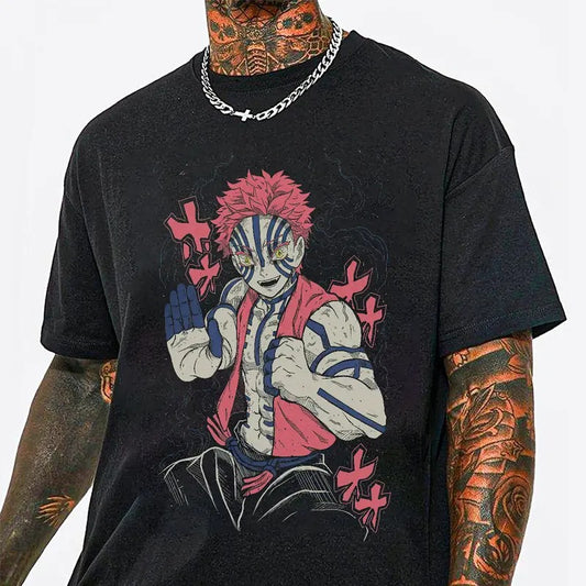 Akaza the Upper Moon 3 Demon t-shirt, Demon Slayer main characters shirt, Kimetsu No Yaiba t-shirt, anime sweatshirt hoodie, Tanjiro shirt, Rengoku t-shirt