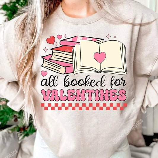 All Booked For Valentine , Teacher Valentines , Valentines Day Sublimation , Book Lover , Valentines Gift, Retro Valentines