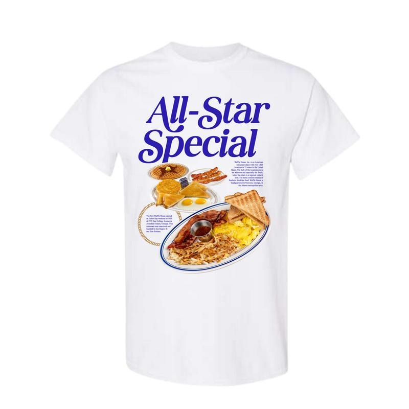 All-Star Breakfast Unisex Tee Shirt Sweatshirts Hoodie - Full Size Full Color Classic Cotton