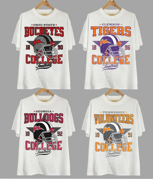 All Teams College NCAA Unisex T-shirt, Vintage T-shirt All Teams NCAA, Classic Sport T-shirt, Gifts For Sport. Cotton  Menswear Tee