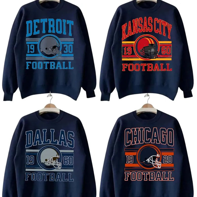 All Teams Football Sweatshirt, Trending Football Fan Sweatshirt , Sport Classic Sweatshirt. Crewneck Menswear